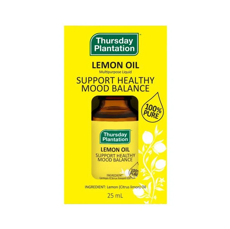 Thursday Plantation Lemon oil 100% pure 25ml 纯柠檬精油 【保质期 2027/07】